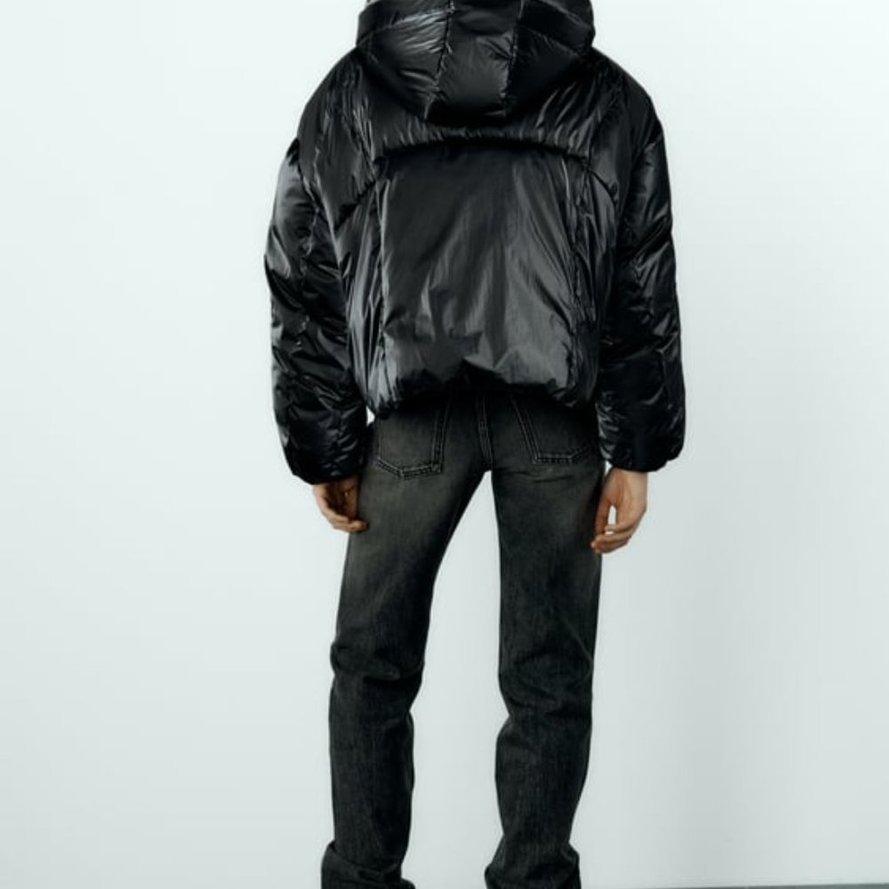 METALLIC FINISH PUFFER ANORAK - Picture 5 of 8